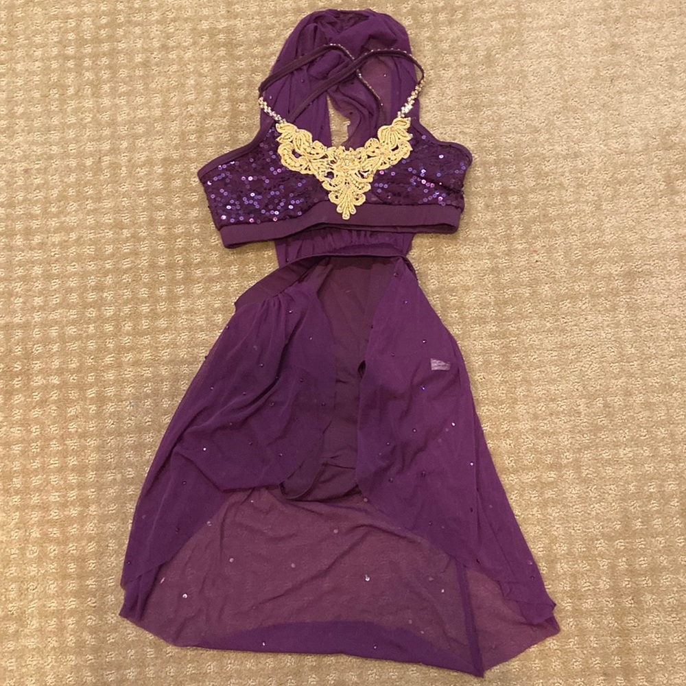 Girls Flowy Lyrical Dance Costume